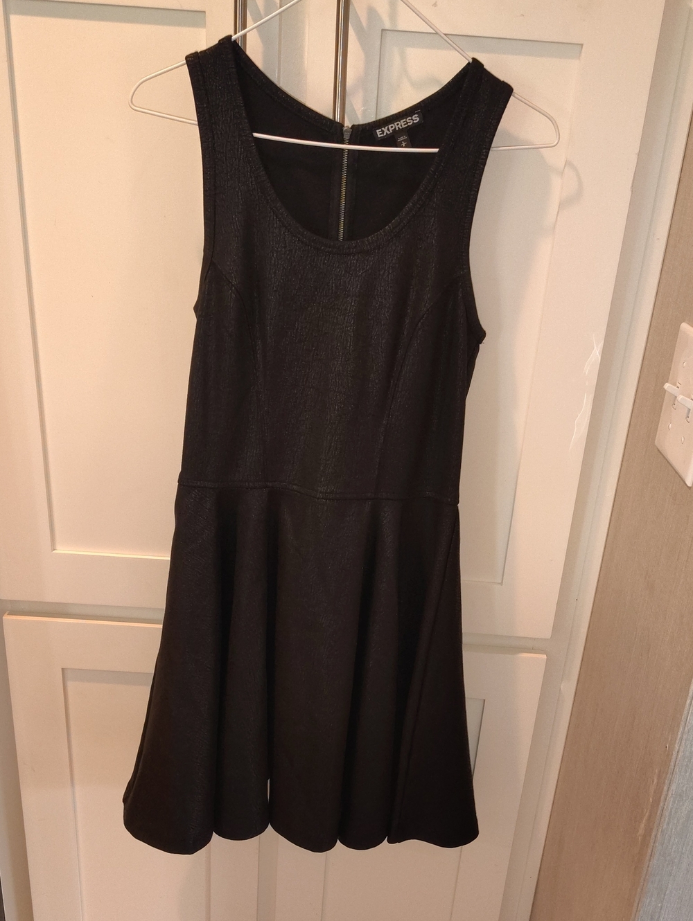 Express Black Sleeveless Skater Dress